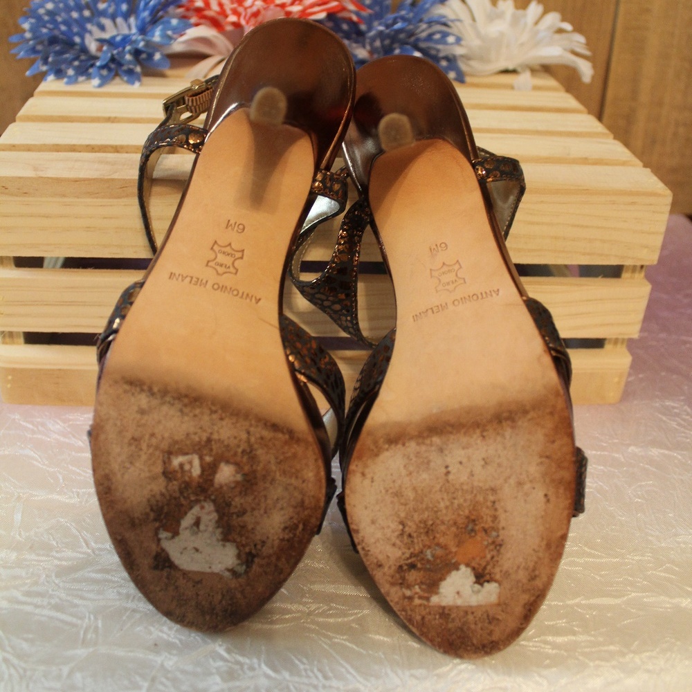 Antonio Melani Jazzy Night Out Deco Heels 6M - Picture 6 of 6
